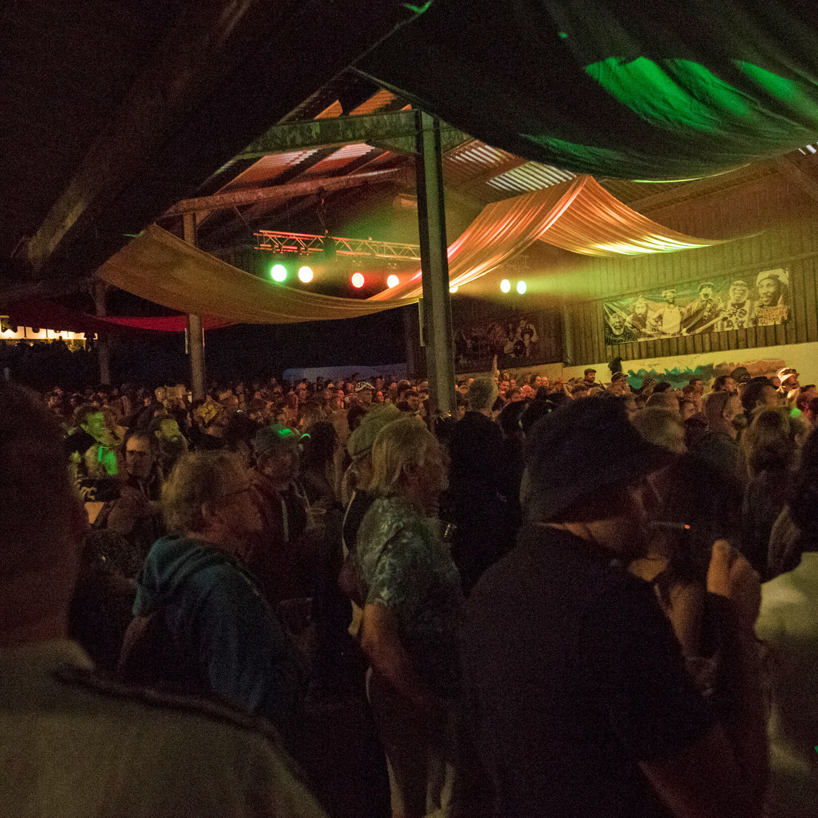 A packed main stage on Saturday evening
